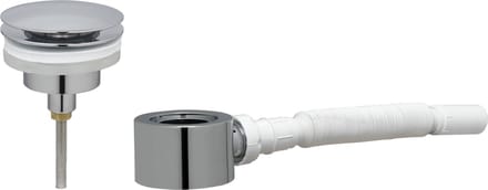 Ben Fixed Wastafel Afvoerplug - met Meubelsifon 5/4" - Chroom