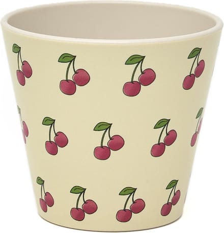 Quy Cup - 90ml Ecologische Reis Beker - Espressobeker “Ciliegia” 7x7x7cm