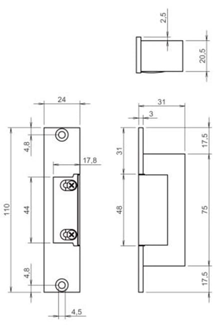 Deuropener 17Kl24V Inb 24Vdc-E Dagschoot