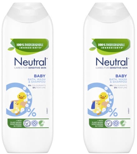 Neutral Baby Bad, Was & Shampoo - Voordeelverpakking 2 x 250 ml