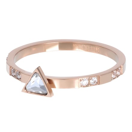 iXXXi jewelry vulring Expression Triangle rose goudkleurig maat 19 (gewone ringmaat 21)