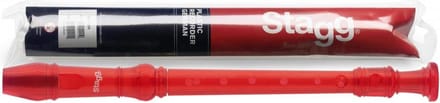 Stagg blokfluit kunststof rood (Duits)