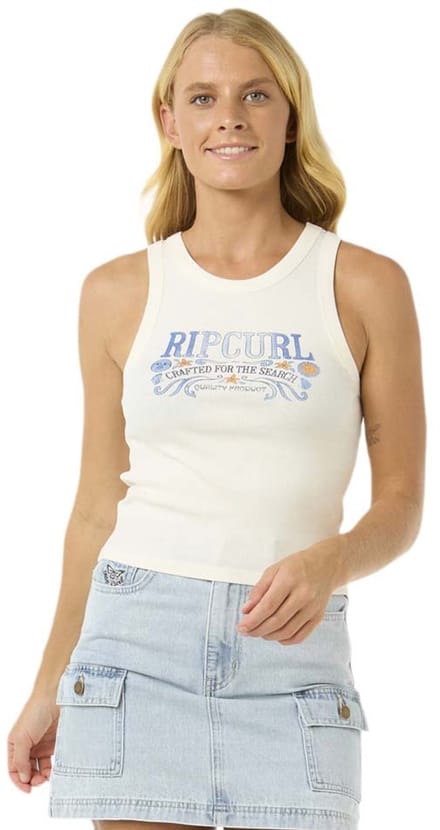 Rip Curl Luna Ribbed Tank - Bone
