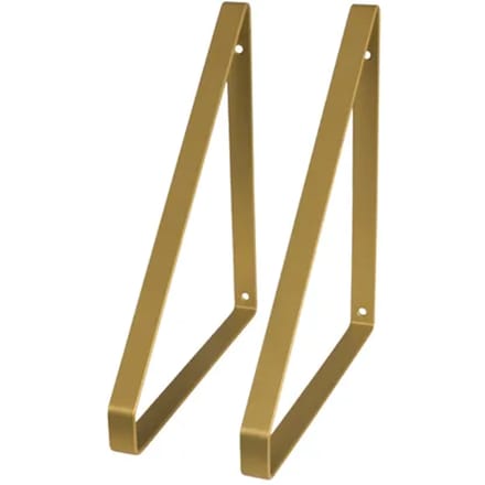 Duraline Planksteun Equerre Plat 2 Stuks 24x25,5cm Ongepolijst Messing