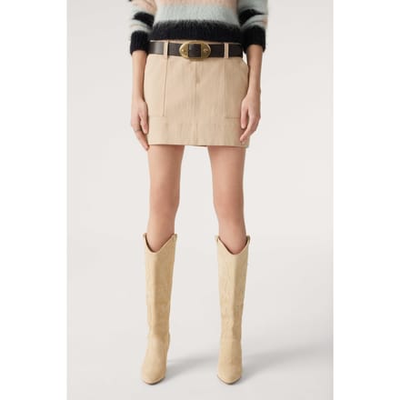 BA&SH Jupe Floride Sable Taglia: 38 | Minigonne Outlet | Donna