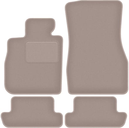 Beige velours vloermatten voor: BMW 8 G15 Coupé (2018-2022)