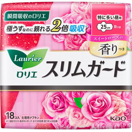 Kao - Laurier Ultra Slim Night Wing Sanitary Pads 25cm Rose