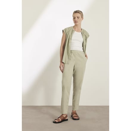 Knitted Merel Pants Green Tea Größe: S | Straight Jeans Outlet | Damen | Grün