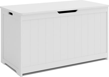Speelgoedkist Podek opbergkist 80x40x44,5 cm wit [en.casa]