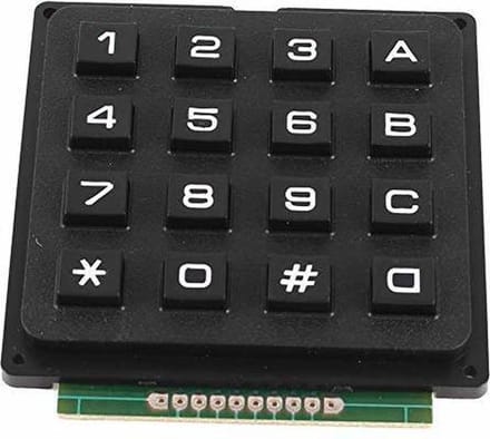 OTRONIC® 4x4 matrix keypad zwart