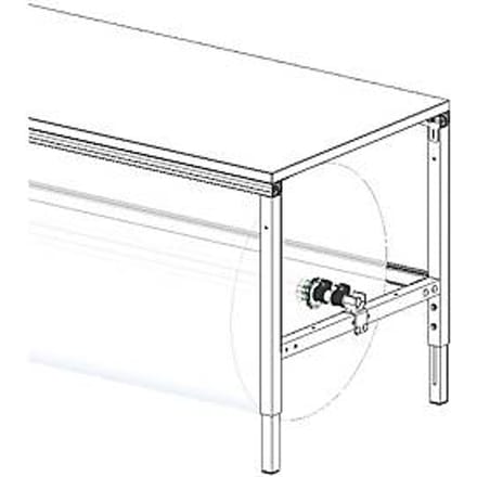 Rocholz assenset voor Flex systeem inpaktafel, voor tafelbreedte 2000 mm