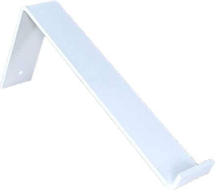 Steun L-vorm - Wandsteun Plankdrager - Planken Ophangen - Zware Kwaliteit - 25 cm - Mat Wit
