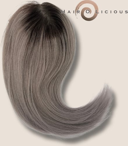 Top Secret Natural Hair Line (25cm) | Silver Dark Rooted
