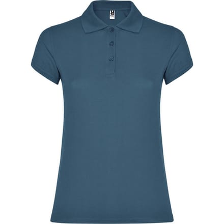 Roly Dames/Dames Ster Poloshirt (Storm Blauw)