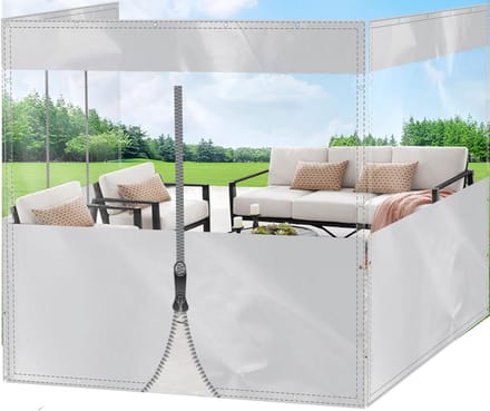 Waterdicht Dekzeil - Beschermend Zeil - Buiten Beschermen - Met Ritssluiting - 23 x 16 m - Wit