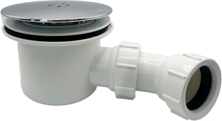 Douche Val - Afvoerplug Vervanging - Badkamer Afvoer - Universele Pasvorm - 90mm Diameter - Chroom