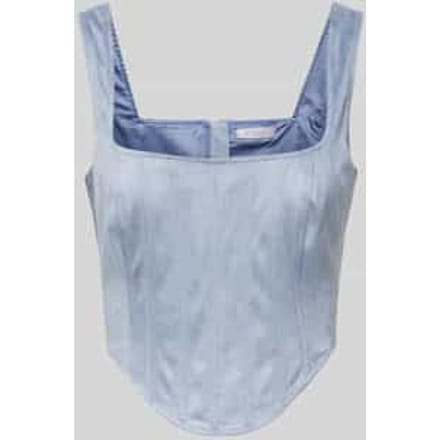 Korte top met vierkante hals, model 'ORIOLA'