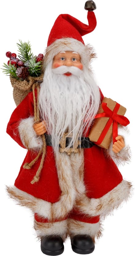 Santa Rood 20x13xh31cm Polyester