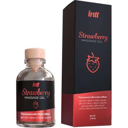 Intt - Likbare Massage Gel - Aardbei