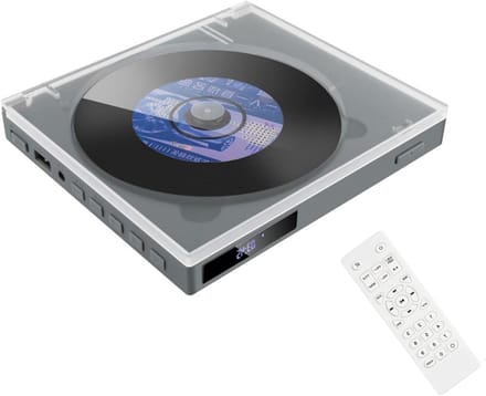 Draagbare CD Speler - Muziekspeler Afspelen - Thuis Gebruik - Met Afstandsbediening - 15.3 cm - Wit