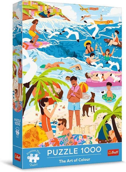 Kleurrijke Legpuzzel - Vakantie Taferelen - Ontspanning Thuis - Premium Plus Kwaliteit - 68 x 48 cm - Multicolour