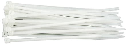 Vorel - Plastic Kabelbinders - 370x4,8mm - Wit - Versterkte Scheurbestendigheid