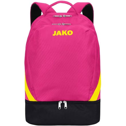 Jako Iconic Rugzak - Roze / Zwart / Fluogeel | Maat: UNI