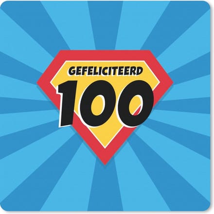 Muismat 20x20 cm - Mousepad Jubileum - Jarig - Verjaardag - Muismatten