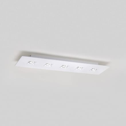 Milan Iluminación Plafondlamp Polifemo 5-lichts, wit