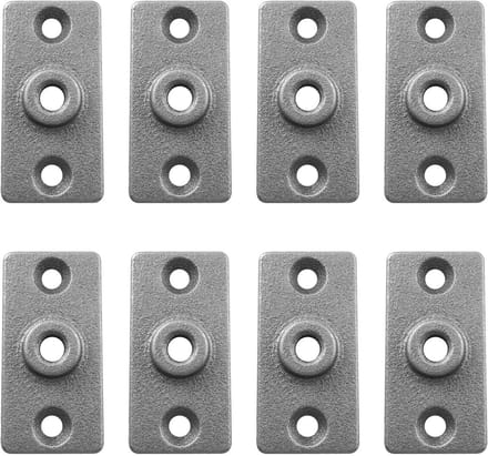 Plafondbeugel Montageplaat voor 3/8 Inch Schroefdraad - 8 Stuks Staal