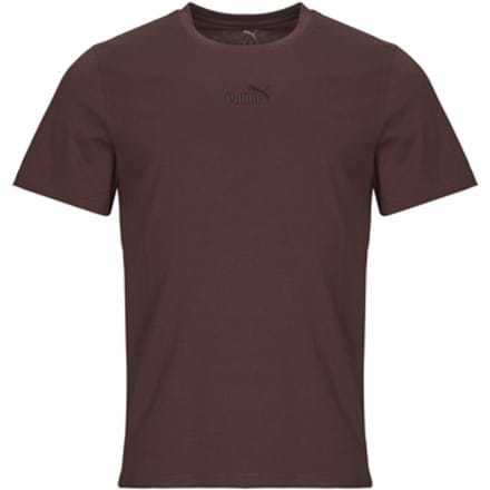 Puma Ess Small No.1 Logo T-shirt Met Korte Mouwen Bruin M Man