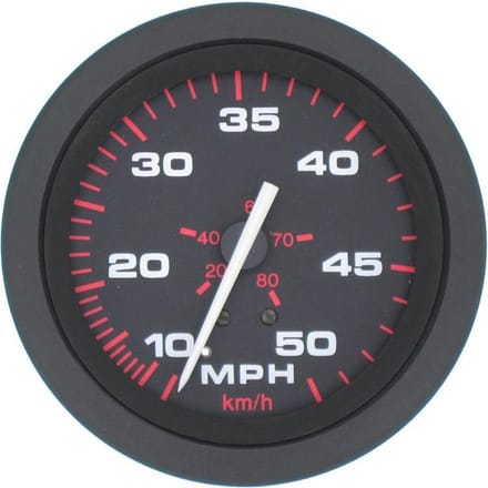Veethree Amega Snelheidsmeter 0 - 50 MPH Ø 96 mm inclusief Pitot