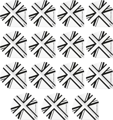 Dart Flights - Standaard Vorm - Darts Spelen - Extra Dikke Kwaliteit - 100 Micron - Transparant Zwart