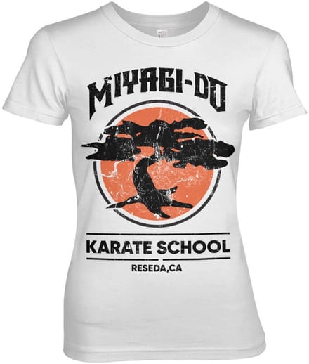 Cobra Kai Miyagi-Do Karate School Girly Tee dames-T-shirt White