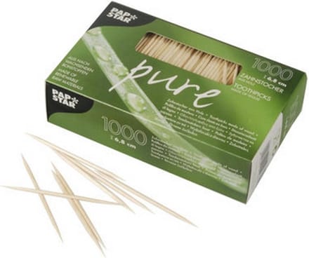 Houten Tandenstokers 68 mm - 1000 Stuks