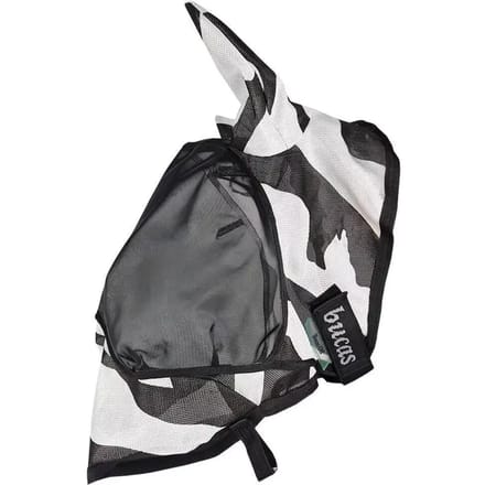 Zebra vliegenmasker voor paard Bucas Buzz-off