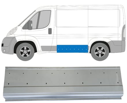 Plaatwerkdeel zijpaneel voor Peugeot Boxer 2006-2026 / Links