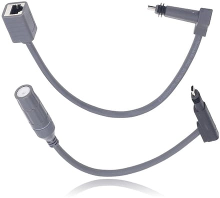 Ethernet Adapter - Kabelconnector RJ45 - Netwerk Stabiliseren - Waterdichte Aansluiting - 1200 Mbps - Zwart
