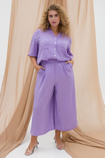YESTA Ulana Bottoms - Dark Lilac - maat X-0(44)