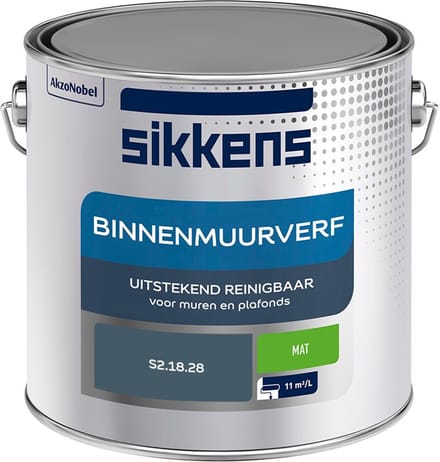 Sikkens - Binnenmuurverf Mat - S2.18.28 - Mengverf - 2,5 L