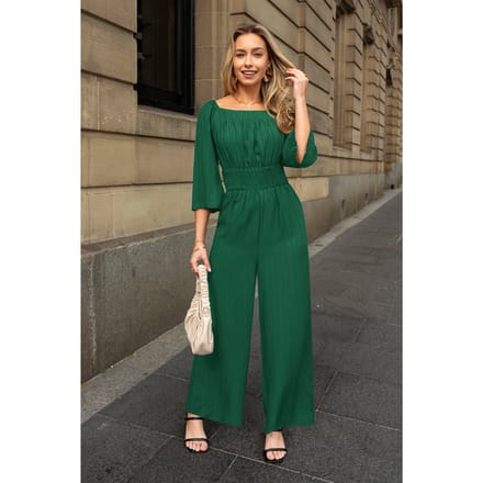 Charmante groene jumpsuit
