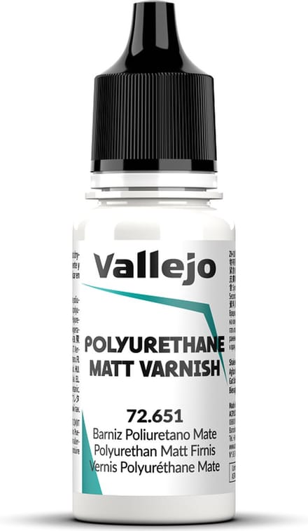 Vallejo Hobbyverf - 72651 Polyurethane Matt Varnish - Verf flesje - 18 ml