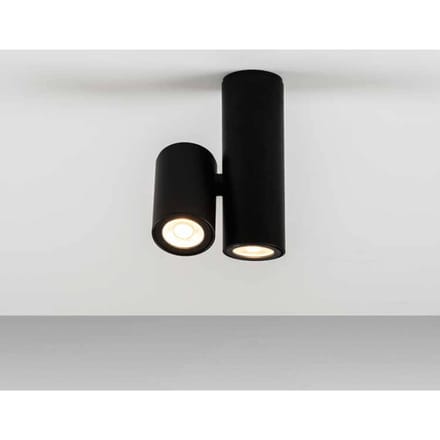 Milan Iluminación Milan Kronn plafondspot 2-lamps zwart