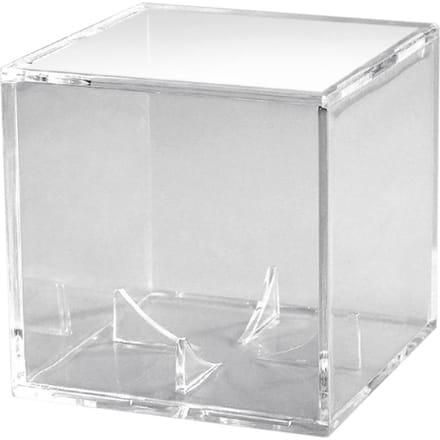Honkbal Display Case UV Bescherming Acryl Kubus Honkbal Houder Vierkant Transparant Ondersteunt Doos voor 9 transparant