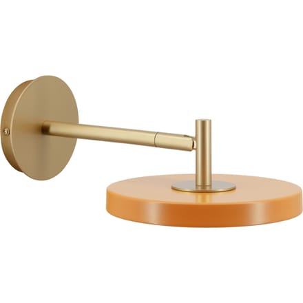 UMAGE LED wandlamp Asteria Short, oranje/messing, stekker