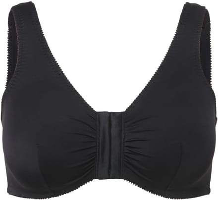 Ulla Popken - Dames - Bustier borstvoedingsbeha voorsluiting - Zwart - Maat 105D