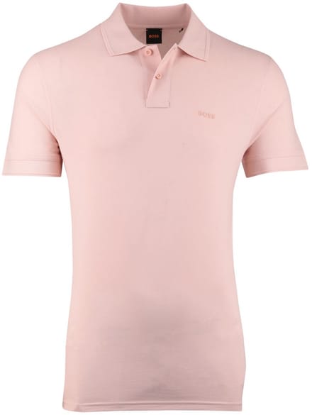 BOSS Orange Prime 2-knoops poloshirt roze