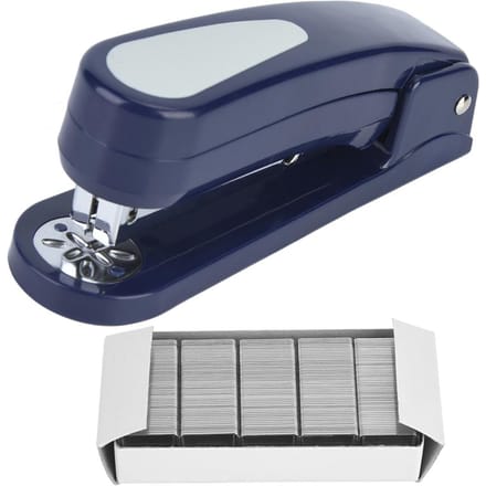 Duurzame middelgrote roterende nietmachine, 45 graden, capaciteit voor 20 vel(Blauw) black
