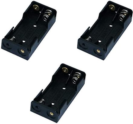Batterijhouders - Batterijboxen - Batterijen Opslag - Set van 3 - 2x AAA - Transparant
