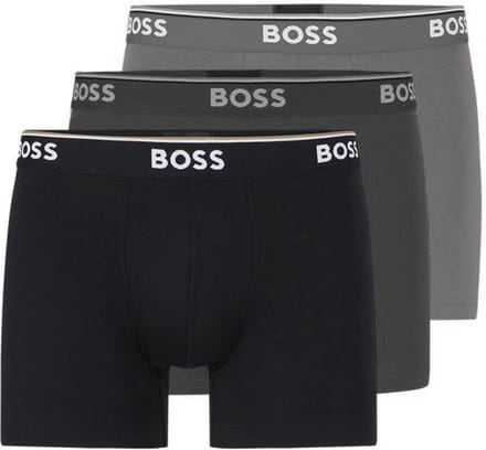 Boxershort met logo in band in een set van 3 stuks, model 'Power'
